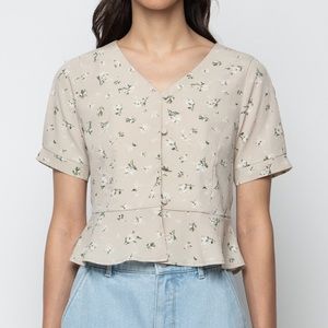 OAK + FORT short sleeve blouse size S